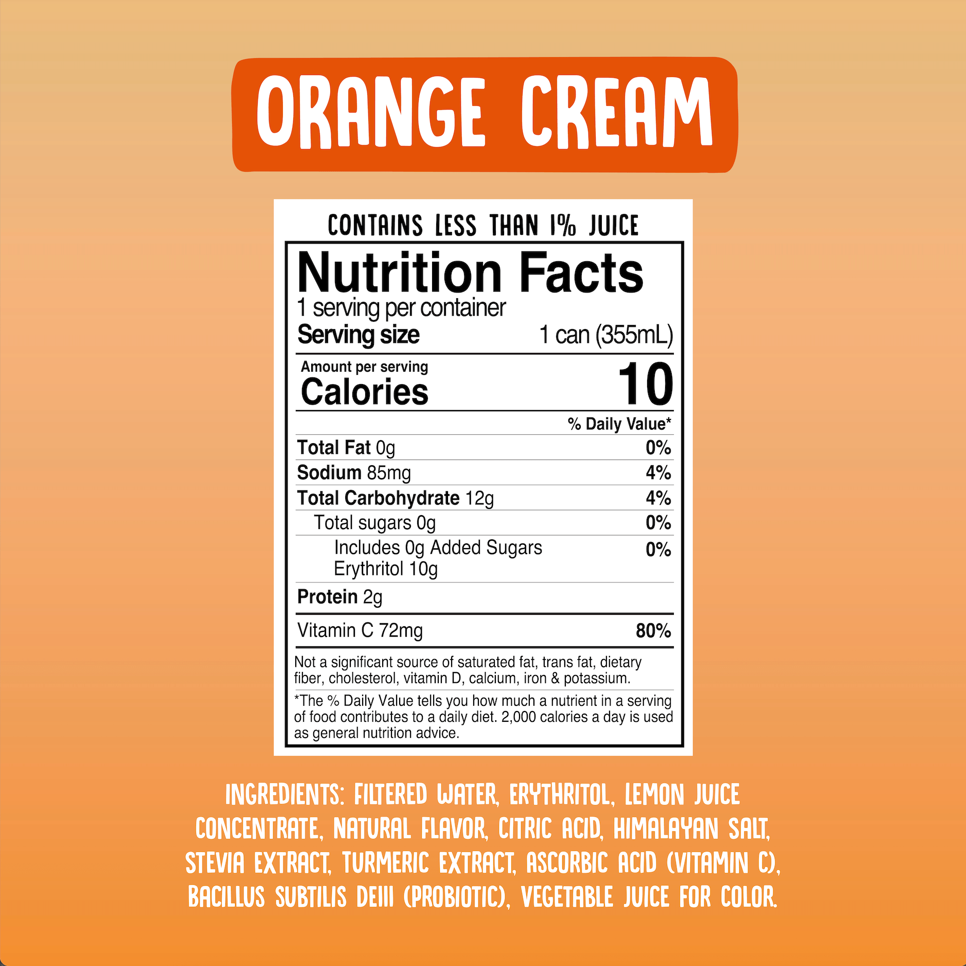 Orange Cream - Cove Soda